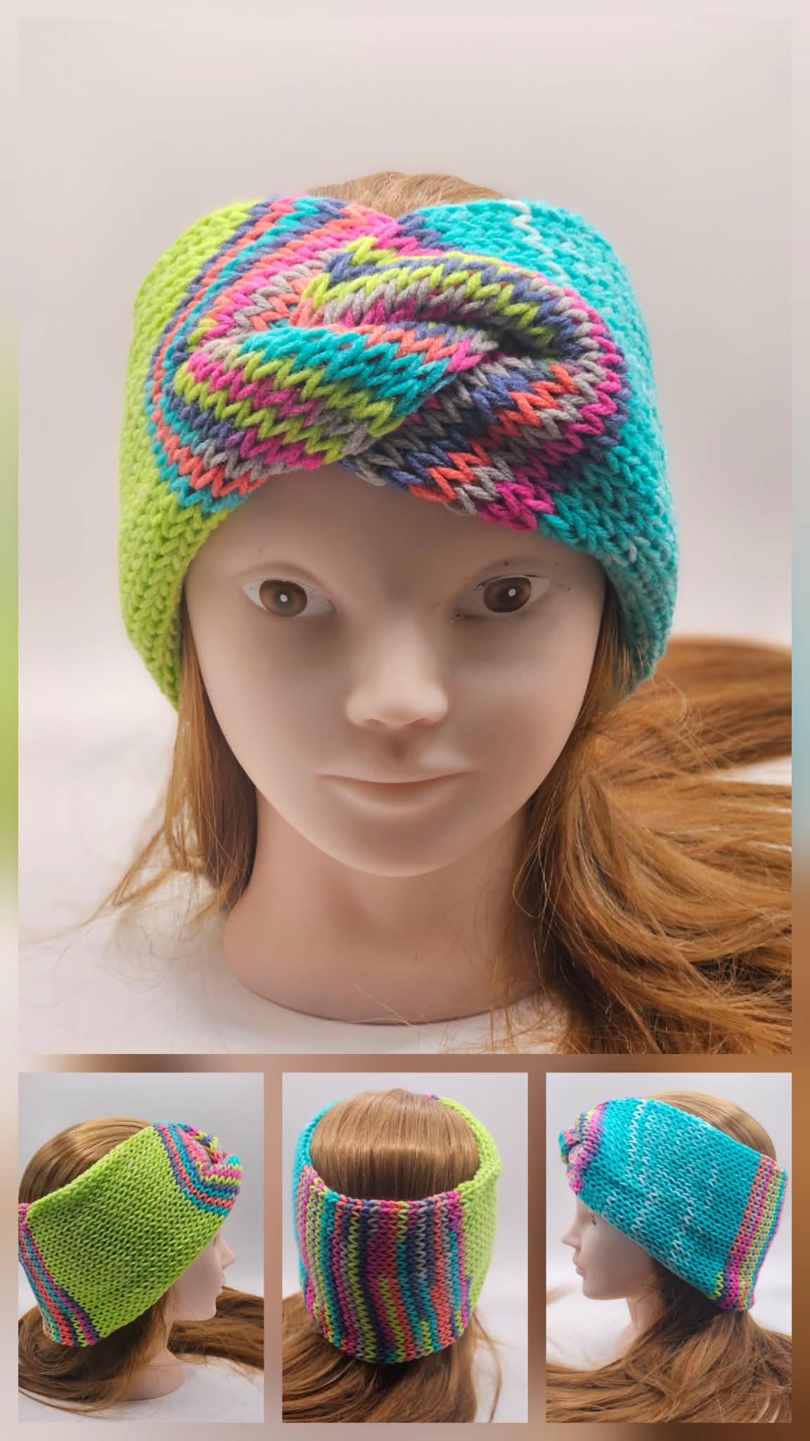 Multi color ear warmer